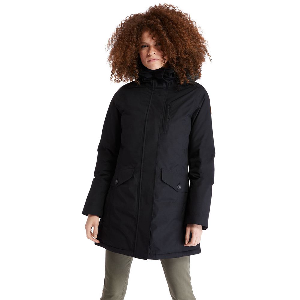 Timberland Womens Parka Waterproof Parka - Black - India QV5047298